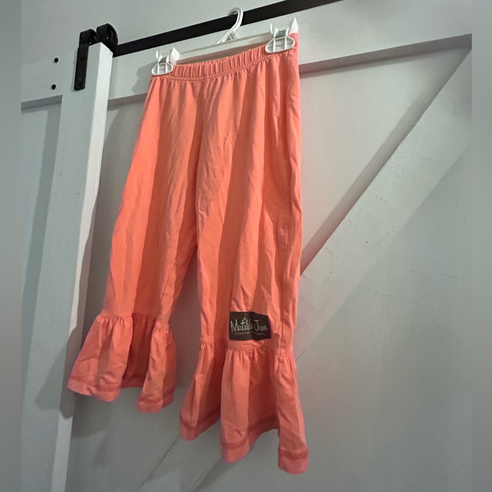 Matilda Jane Orange Casual Ruffle Bottoms- size 4